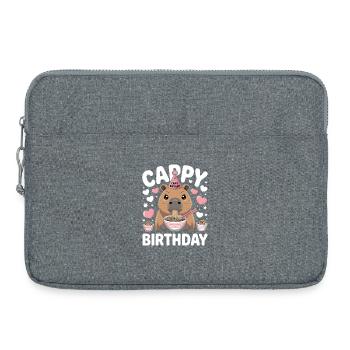  Wasserschwein Ramen Capy Birthday Cappy Birthday - Laptoptasche 15" - Grau meliert - Vorne