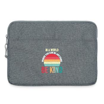 In-A-World-Where-You-Can-Be-Anything-support-Ki - Laptoptasche 15" - Grau meliert - Vorne