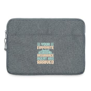Agent d'assurance Votre favori est arrivé drôle - Sacoche pour ordinateur portable 15 pouces - gris chiné - Devant