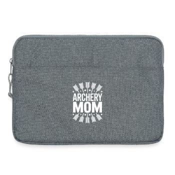 Bogenschießen Spruch Mutter Bogenschießen Geschenk - Laptoptasche 15" - Grau meliert - Vorne
