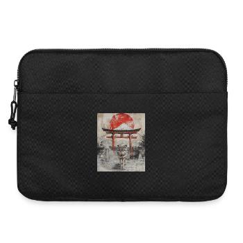 Wolf Japon Mont Fuji Yama Japon Temple Sanctuaire - Sacoche pour ordinateur portable 15 pouces - noir - Devant