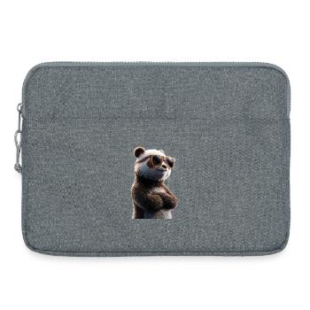 Panda Ours Pandas Géants Panda Géant Mignon Panda Ours Panda - Sacoche pour ordinateur portable 15 pouces - gris chiné - Devant