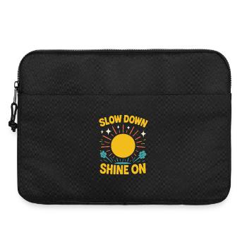 Ralentissez, brillez, affirmation de pleine conscience - Sacoche pour ordinateur portable 15 pouces - noir - Devant