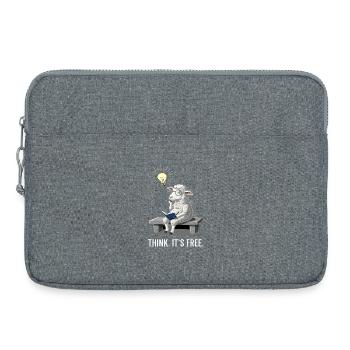 Thinking Sheep - Freedom - Laptop bag 15" - heather grey - Front