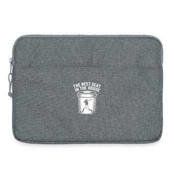 Der beste Platz im Haus Bucket Dad Baseball Dad - Laptoptasche 15" - Grau meliert - Vorne