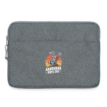 Aardvark Pays Off Anteater Motivation Garden - Laptop bag 15" - heather grey - Front