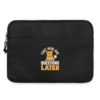 Public Fart Funny Inappropriate - Laptop bag 15" - black - Front