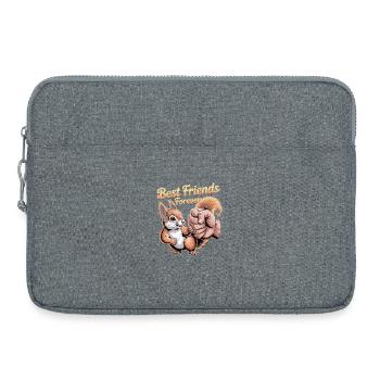  Best Friends Forever Eichhoernchen Fistbump - Laptoptasche 15" - Grau meliert - Vorne