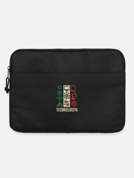 Futuristischer Tech-Schaltkreis, Technologia-lustiges Meme - Laptoptasche 15" - Schwarz
