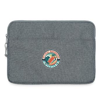 Bodyboarding Bodyboarder Official Bodyboard Tester - Laptop bag 15" - heather grey - Front