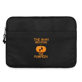 L’homme derrière la chemise d’Halloween Pumpkin Footprint - Sacoche pour ordinateur portable 15 pouces - noir - Devant