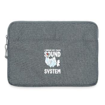 Public Fart Funny Inappropriate - Laptop bag 15" - heather grey - Front