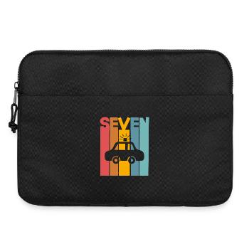 7e anniversaire de la police - Sacoche pour ordinateur portable 15 pouces - noir - Devant