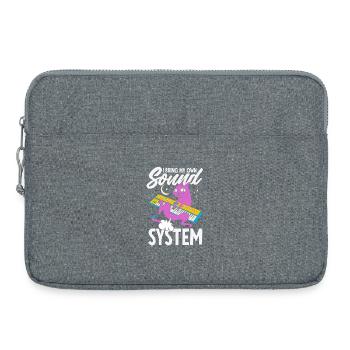 Public Fart Funny Inappropriate - Laptop bag 15" - heather grey - Front