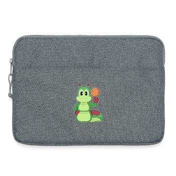 Joueur de basket-ball Caterpillar - Sacoche pour ordinateur portable 15 pouces - gris chiné - Devant