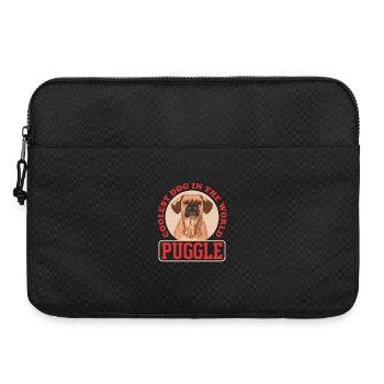 Cadeau pour propriétaire de chien Puggle - Sacoche pour ordinateur portable 15 pouces - noir - Devant