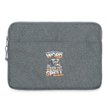 Witch Magic A Wise Knows That Every Word That - Laptop bag 15" - heather grey - Front
