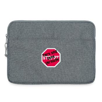 Tierversuch TIERE SIND KEINE VERSUCHE LUSTIG - Laptoptasche 15" - Grau meliert - Vorne