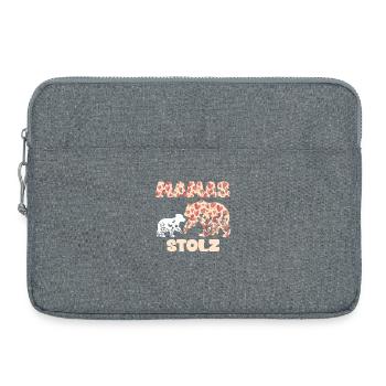 Werdende Mutter MAMAS STOLZ Lustiges - Laptoptasche 15" - Grau meliert - Vorne