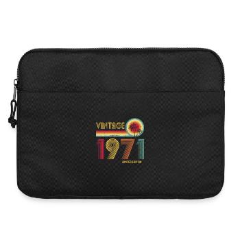 Design vintage des années 1970 en édition limitée - Sacoche pour ordinateur portable 15 pouces - noir - Devant