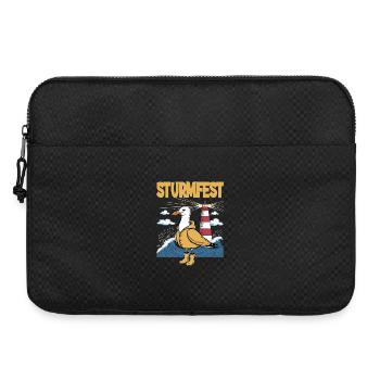 Leuchtturm-Melodie mit Seemöwe - Laptoptasche 15" - Schwarz - Vorne