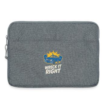 Demolition Derby Fan Pit Crew Crash Driver Fair - Laptoptasche 15" - Grau meliert - Vorne