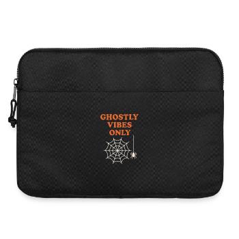 Motifs effrayants d'araignées et de fantômes - Sacoche pour ordinateur portable 15 pouces - noir - Devant