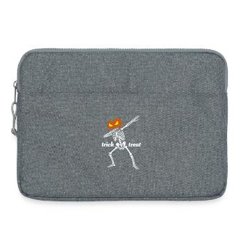 Dab Dance Skelett Trick or treat - Kürbis - Laptoptasche 15" - Grau meliert - Vorne