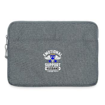 Emotional Support Husband Do Not Pet - Laptoptasche 15" - Grau meliert - Vorne