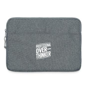Professional Overthinker - Laptop bag 15" - heather grey - Front