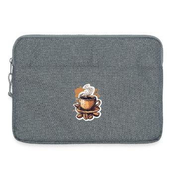 Kaffee - Laptoptasche 15" - Grau meliert - Vorne
