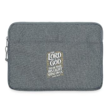 The Lord Is God – Psalm 118:27 - Laptoptasche 15" - Grau meliert - Vorne