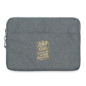 The Lord Is God – Psalm 118:27 - Laptoptasche 15" - Grau meliert - Vorne