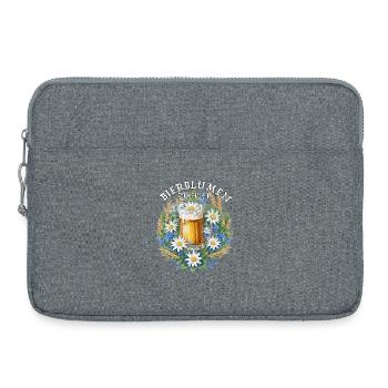 Barman aux fleurs de bière à la camomille et aux céréales - Sacoche pour ordinateur portable 15 pouces - gris chiné - Devant
