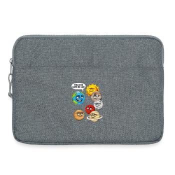Espace Planètes Astronomie - Sacoche pour ordinateur portable 15 pouces - gris chiné - Devant
