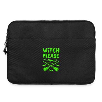 Witch Please – Halloween Hexen Besen - Laptoptasche 15" - Schwarz - Vorne