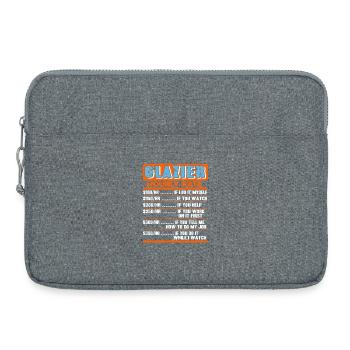 Croyez-moi, je suis un vitrier Métiers spécialisés Humour - Sacoche pour ordinateur portable 15 pouces - gris chiné - Devant