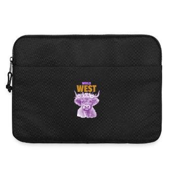 WILD WEST COW VIOLET - Laptop bag 15" - black - Front