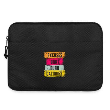 Ausreden verbrennen keine Kalorien - Laptoptasche 15" - Schwarz - Vorne