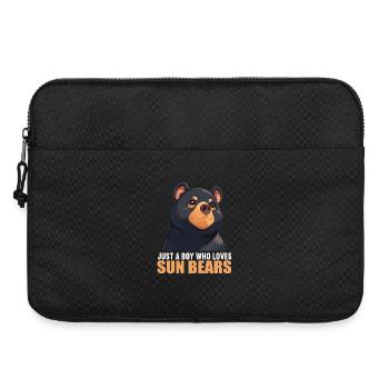 Sun Bear Malaienbär - Laptoptasche 15" - Schwarz - Vorne