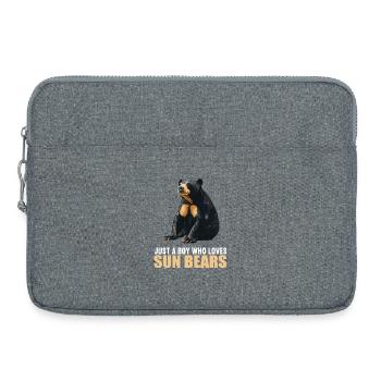 Sun Bear Malaienbär - Laptoptasche 15" - Grau meliert - Vorne