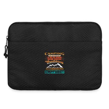 Camper Camping Caravane Dicton - Sacoche pour ordinateur portable 15 pouces - noir - Devant