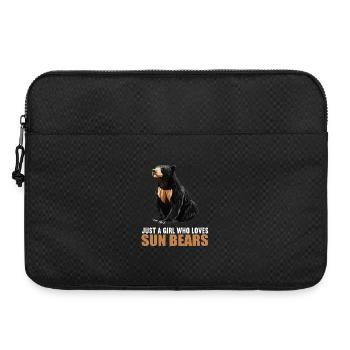 Sun Bear Malaienbär - Laptoptasche 15" - Schwarz - Vorne