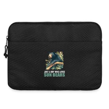 Sun Bear Malaienbär - Laptoptasche 15" - Schwarz - Vorne