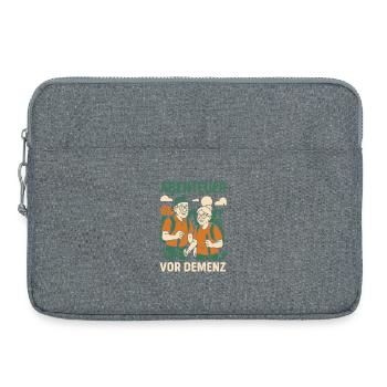 Adventure Before Dementia Camping Camper Retro Design - Laptop bag 15" - heather grey - Front