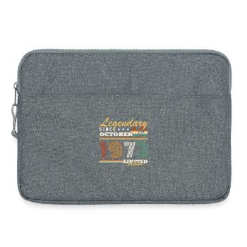 Oktober 1973 Vinatge Retro Geburtstagsgeschenk - Laptoptasche 15" - Grau meliert - Vorne