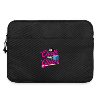 Kreide ist mein Glitzer - Billard Zitat Queue Sport - Laptoptasche 15" - Schwarz - Vorne