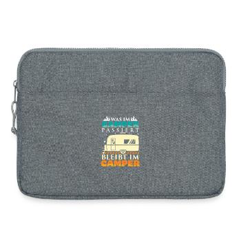 Camper Camping Caravane Dicton - Sacoche pour ordinateur portable 15 pouces - gris chiné - Devant