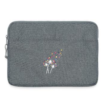 Löwenzahn-Billardkugel, lustiges Queue, Sportkunst - Laptoptasche 15" - Grau meliert - Vorne