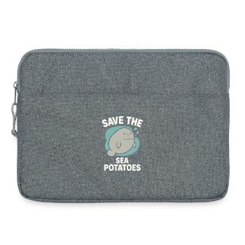 Manatee-enthusiast See-rind-liebhaber Salatliebe - Laptoptasche 15" - Grau meliert - Vorne